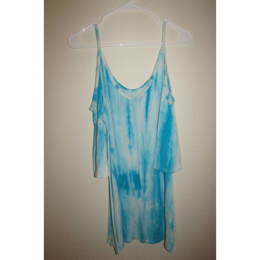 Blue and white summer dress